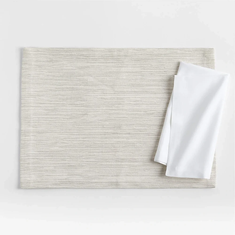 Crate&Barrel Aspen Crisp White Organic Cotton Napkin - Set of 4